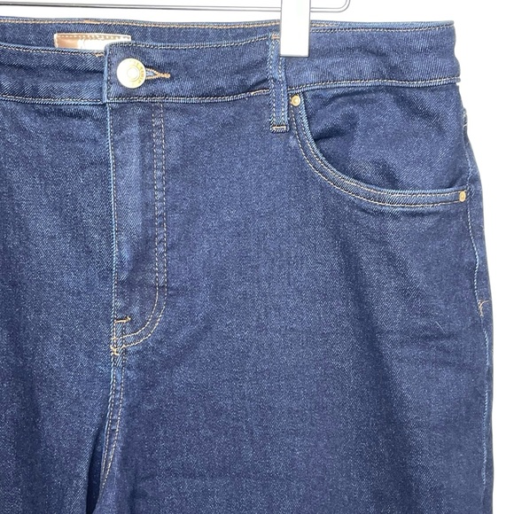 KUT From th Kloth Fay High Rise FAB AB Straight Roll up Raw Hem Kindled Sz 14 - Picture 9 of 16